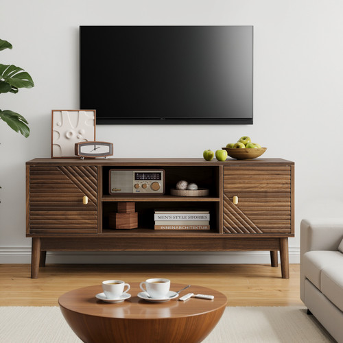 Mid century modern stand - mid-century, tv
