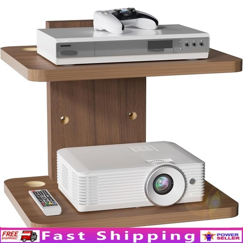 Shelf wood floating wall - 2-shelf,